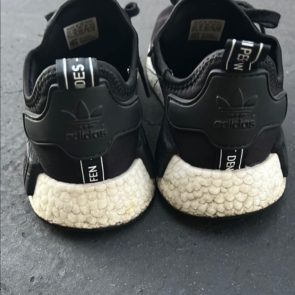 Adidas Black and White NMD Sneakers with Boost Cushioning - Picture 3 of 5